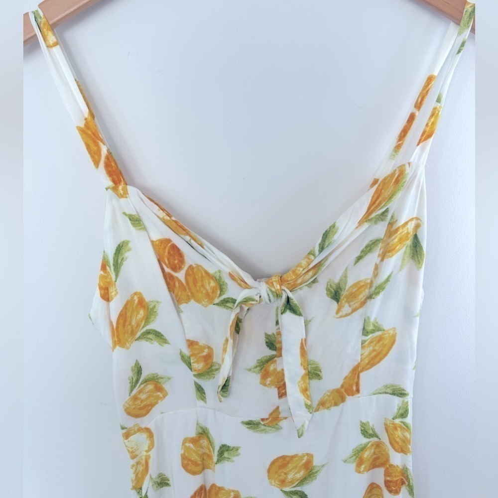 Socialite Lemon Print Rayon Mini Dress - Picture 6 of 12